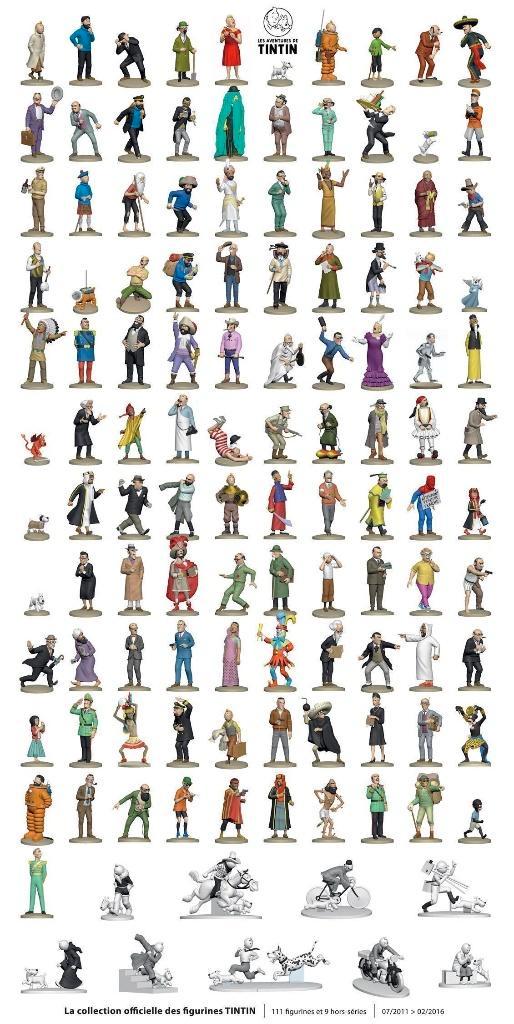 Tintin - Figurines collection officielle, Collections, Personnages de BD, Tintin, Enlèvement ou Envoi