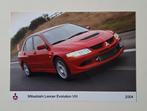Mitsubishi Lancer Evo Vlll 2004 --- PERSFOTO ---, Boeken, Auto's | Folders en Tijdschriften, Verzenden, Nieuw, Mitsubishi