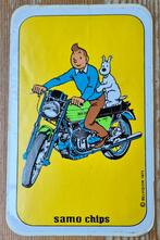 Kuifje sticker Samo Chips 1973 Hergé Tintin, Ophalen of Verzenden, Kuifje, Zo goed als nieuw, Plaatje, Poster of Sticker