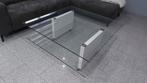 Modern  Glas Salontafel, Huis en Inrichting, Tafels | Salontafels, Ophalen of Verzenden, Zo goed als nieuw, Glas