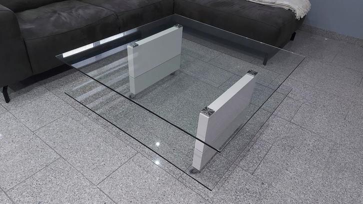 Modern  Glas Salontafel, Huis en Inrichting, Tafels | Salontafels, Zo goed als nieuw, Glas, Ophalen