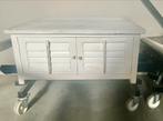 Salontafel tafel wit shutters Rivièra Maison, Ophalen, Gebruikt, 100 tot 150 cm, Vierkant
