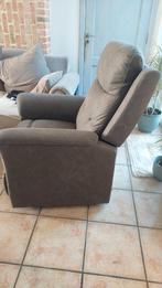 A vendre fauteuil relax nubuck électrique, Maison & Meubles, Fauteuils, 75 à 100 cm, Comme neuf, Enlèvement, Cuir