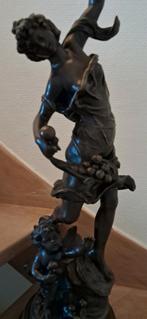 Statue style bronze 66cm  Rousseau " Les pêches ", Antiquités & Art, Antiquités | Bronze & Cuivre, Bronze, Enlèvement