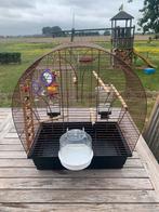 Antieke Bronzen Vogelkooi, Dieren en Toebehoren, Ophalen, Gebruikt, Metaal, Vogelkooi