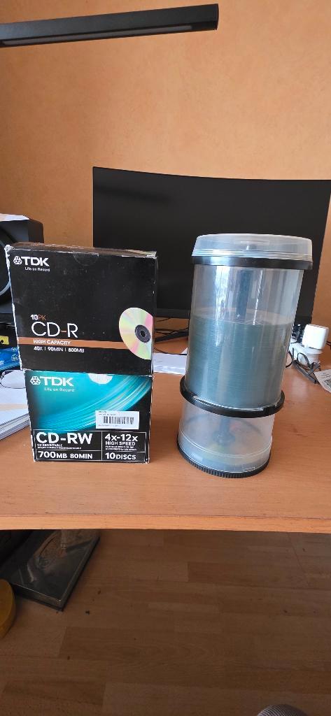 cd-roms en dvd-roms, Computers en Software, Beschrijfbare discs, Nieuw, Cd, Herschrijfbaar, Op spindel, Ophalen