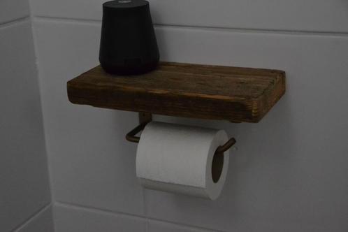 Toiletrolhouder WC-rolhouder - Landelijk Plankje Hout -, Huis en Inrichting, Badkamer | Badtextiel en Accessoires, Nieuw, Overige typen