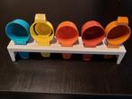 retro schepjes, Huis en Inrichting, Keuken | Tupperware, Ophalen of Verzenden, Zo goed als nieuw, Geel, Overige typen