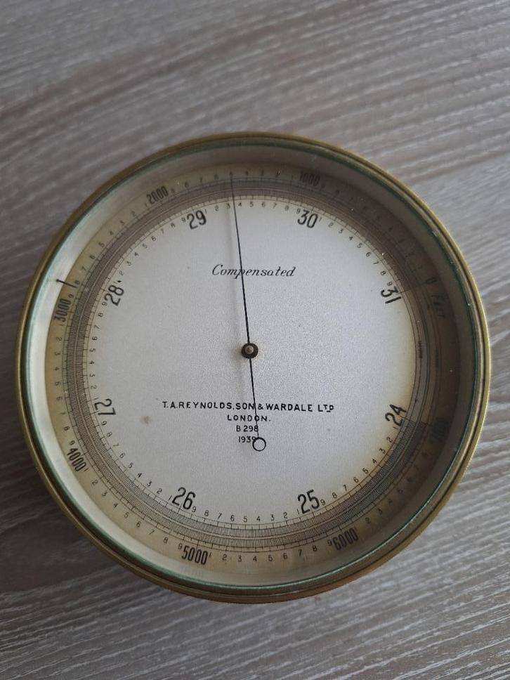 WO2 1939 Britse WD Militaire Barometer / Altimeter, Verzamelen, Militaria | Tweede Wereldoorlog, Ophalen of Verzenden