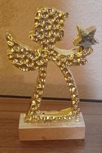 Ange de Noël décoratif, doré sur pied, Envoi