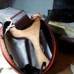 HOUTEN CATAPULT artisanaal met slingshot in rubber/leder, Ophalen, Nieuw, Historisch