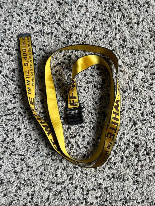 Off-White Belt Yellow, Kleding | Heren, Riemen en Ceintuurs, Zo goed als nieuw, Riem of Ceintuur, 115 cm of meer, Overige kleuren
