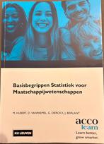 Basisbegrippen statistiek voor maatschappijwetenschappen, Boeken, Studieboeken en Cursussen, Ophalen, Zo goed als nieuw