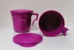 Tupperware Tasse « Aloha » x 2 - 350 ml - Violet, Maison & Meubles, Cuisine| Tupperware, Enlèvement ou Envoi, Récipient ou Bol