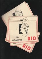 lot de 50 pièces de cigarettes blanches Rio des années 1950,, Collections, Articles de fumeurs, Briquets & Boîtes d'allumettes