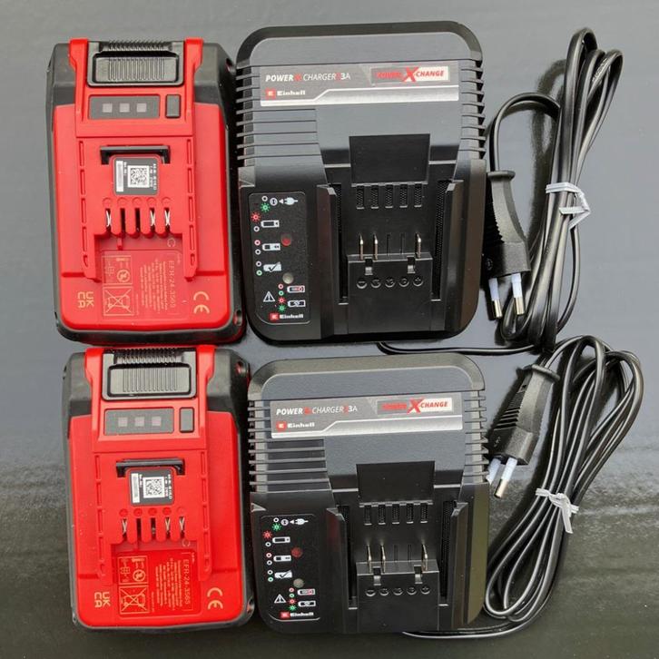 2x nieuwe Einhell accu + lader, Doe-het-zelf en Bouw, Gereedschap | Overige machines, Nieuw, Ophalen