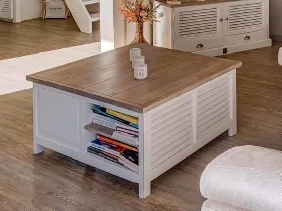 Salontafel van Riviera Maison 90x90 H 45, Huis en Inrichting, Tafels | Salontafels, Zo goed als nieuw, Minder dan 50 cm, 50 tot 100 cm