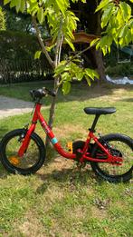 Kinderfiets 2 in 1 loop/trapfiets 12 inch, Ophalen, Zijwieltjes