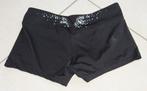 Zwarte sportshort met pailletjes (12 jaar), Sport en Fitness, Turnen, Ophalen of Verzenden, Zwart, Turnbroekje