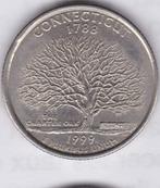 VS-valuta: 25 cent 1999 P - Connecticut, Ophalen of Verzenden, Noord-Amerika, Losse munt
