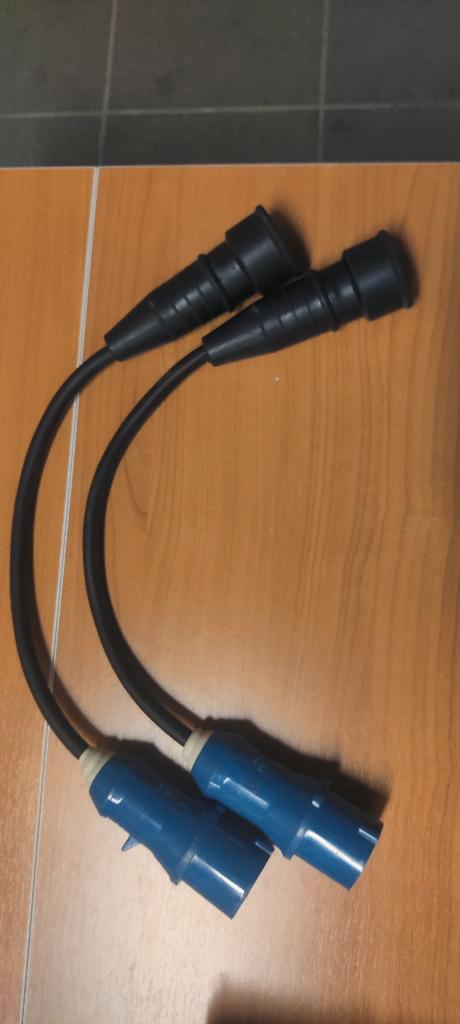 CEE (m)=> Schuko (f)adapterkabel H07RN 3G2.5, Doe-het-zelf en Bouw, Elektriciteit en Kabels, Gebruikt, Kabel of Snoer, Ophalen