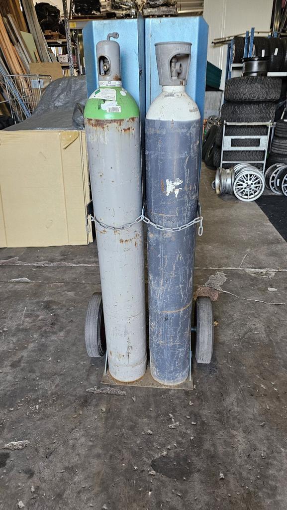 Cilinderwagen gasflessen kar menggas en zuurstof gas, Autos : Divers, Accessoires de voiture, Utilisé, Enlèvement