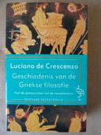 Luciano de Crescenzo Geschiedenis van de Griekse filosofie, Boeken, Ophalen of Verzenden, Zo goed als nieuw, Algemeen, Luciano de Crescenzo