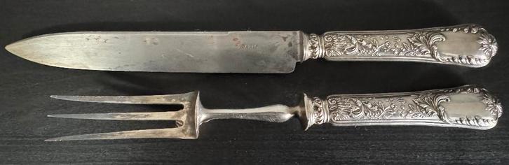 Service à Trancher en Argent - Fin 19 Siècle, Antiquités & Art, Antiquités | Couverts, Enlèvement ou Envoi