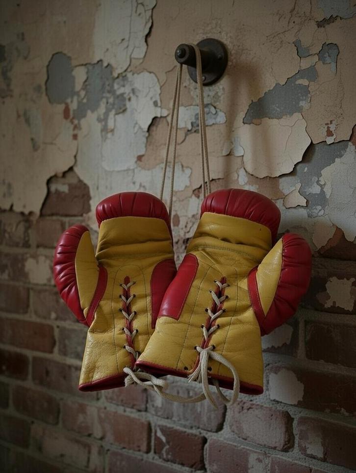 Gants de boxe vintage 1960 " cuir ", Sports & Fitness, Boxe, Gants de boxe, Gants de boxe, Enlèvement ou Envoi