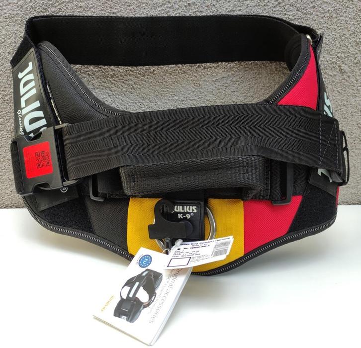 Julius K9 IDC Hondentuig-Belgium Flag-Size 2/XL, Dieren en Toebehoren, Hondenhalsbanden en Penningen, Nieuw, Ophalen of Verzenden