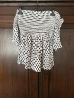 Top épaule dénudé noir et blanc, Manches courtes, Autres couleurs, Cache-cache, Enlèvement