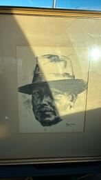 Houtskooltekening ‘Isidore Opsomer’, zelfportret, Antiek en Kunst, Ophalen of Verzenden