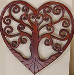 arbre de vie 60 cm en bois en forme de coeur, Huis en Inrichting, Ophalen of Verzenden, Nieuw