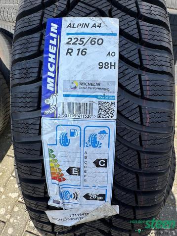 4 x 225-60-16 98H Michelin Alpin A4 AO Winterband nieuw  beschikbaar voor biedingen