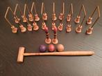 Ancien jeu de croquet miniature en bois et métal, Enlèvement
