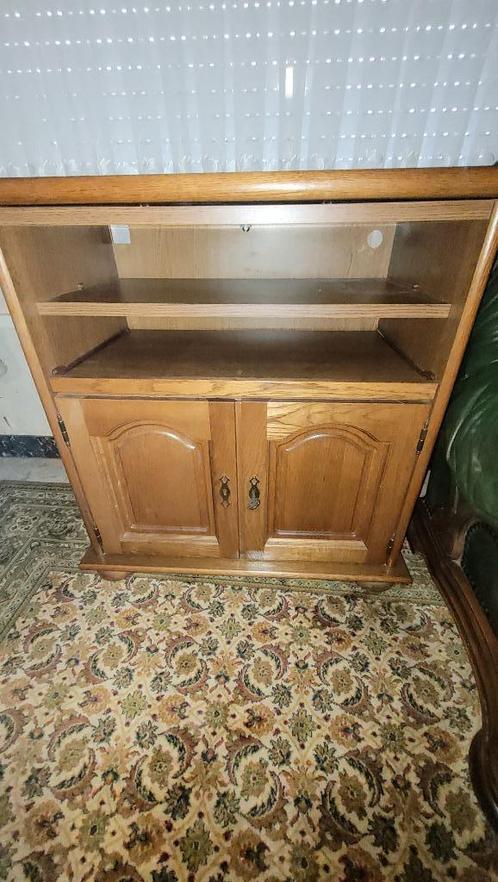 tv meubel, Huis en Inrichting, Kasten |Televisiemeubels, Gebruikt, 50 tot 100 cm, 25 tot 50 cm, Eikenhout, Ophalen