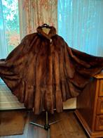 Vison bontjas nerts CAPE cirkel., Kleding | Dames, Nerts, Ophalen, Zo goed als nieuw, Bruin