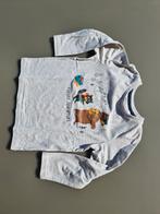 witte longsleef, t-shirt met beer, wasbeer en egel, CA, 98, Kinderen en Baby's, Kinderkleding | Maat 98, Ophalen of Verzenden