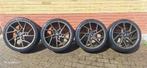 Velgen japan racing met banden, Auto-onderdelen, Banden en Velgen, Gebruikt, 235 mm, Band(en), Personenwagen