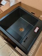NIEUWE KEUKENSPOELBAK SCHOCK (598mm X 630mm X 205mm), Ophalen, Zwart, Nieuw, 50 tot 100 cm