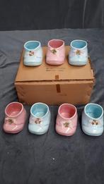 Vintage schoentjes baby blauw en roze. Prijs per stuk, Ophalen of Verzenden