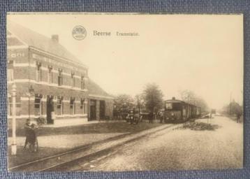 BEERSSE - BEERSE - Tramstatie met Stoomtram - ca. 1925 beschikbaar voor biedingen