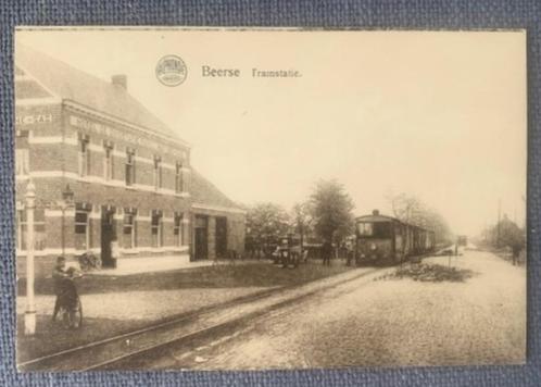 BEERSSE - BEERSE - Tramstatie met Stoomtram - ca. 1925, Verzamelen, Postkaarten | België, Ongelopen, Antwerpen, 1920 tot 1940