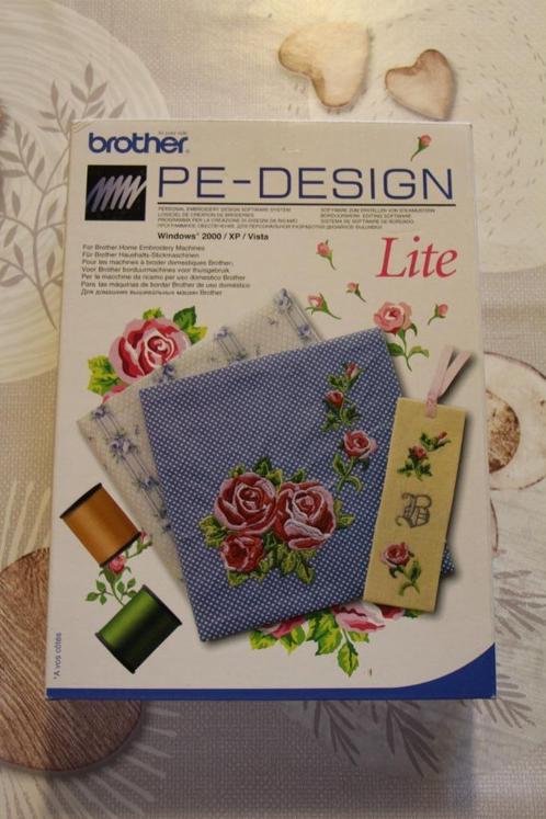 brother -- Pe-design Logiciel de création de broderies, Hobby en Vrije tijd, Borduren en Borduurmachines, Zo goed als nieuw, Overige typen