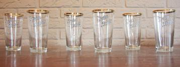 Stella Artois Boerkes Glazen 25cl / Gouden Randje / Jaren 60 beschikbaar voor biedingen