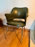 1960s modernist armchair in chrome and skai leather, Maison & Meubles, Chaises, Autres matériaux, Enlèvement, Utilisé, Une