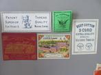 lot 9 labels Textielindustrie Naaigaren fabriek Ninove ea, Verzamelen, Merken en Reclamevoorwerpen, Verzenden, Zo goed als nieuw