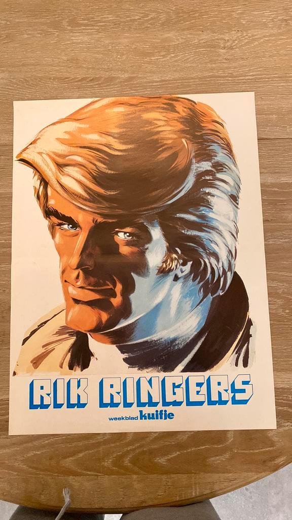 Affiche du Tibet ric hochet 1977 Hebdomadaire Tintin, Collections, Personnages de BD, Comme neuf, Tintin, Enlèvement ou Envoi