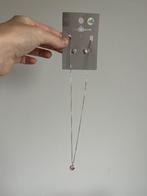 Sieradenset zilver 925 Bijou Brigitte ketting en oorbellen, Ophalen of Verzenden, Nieuw, Zilver, Zilver