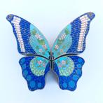 Chinees Cloisonne zeldzame vlinderdoos  brons 24 k, Ophalen of Verzenden